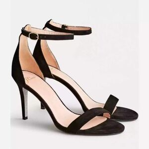 J Crew Riley Sandals Suede Glitter Sole Women‎ 10 NWOT High Heel Made in Italy